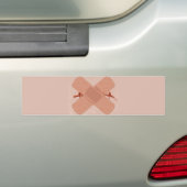 Wunde Pflaster cut suture band aid Bumpersticker (Op auto)