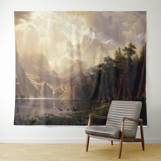 wunderbare Berglandschaft gemalt Wandkleed (In Situ (horizontaal))