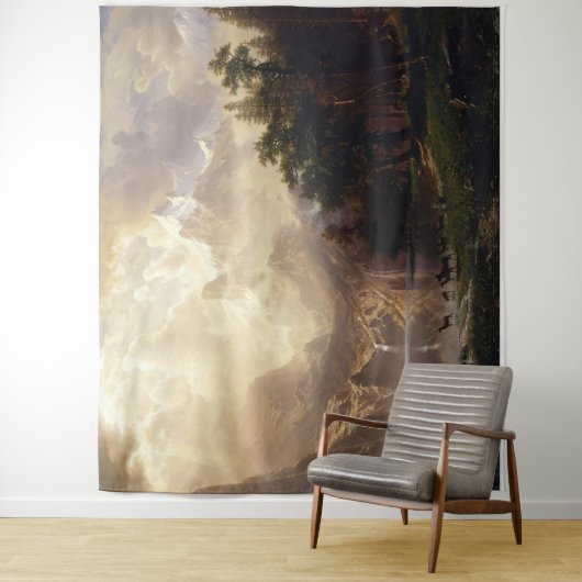 wunderbare Berglandschaft gemalt Wandkleed (In situ)