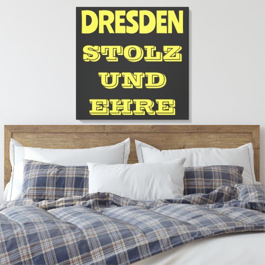 Wunderbares Design für alle Dresdner Canvas Afdruk (Insitu (Slaapkamer))