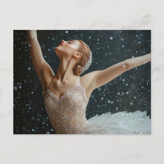 Wunderschöne Ballerina im Tutu Briefkaart (Voorkant)