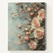 Wunderschöne Nostalgische Rosen  Notitieboek (Achterkant)