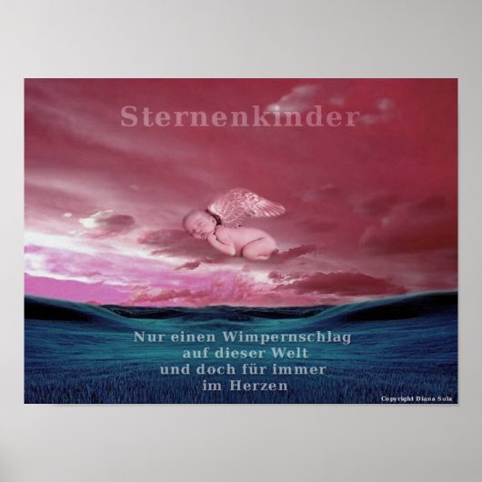 Wunderschönes Sternenkindposter Poster (Voorkant)