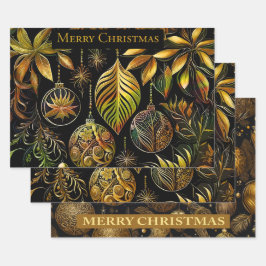 Wunderschönes Weihnachtspapier mit Weihnachtskugel Inpakpapier Vel