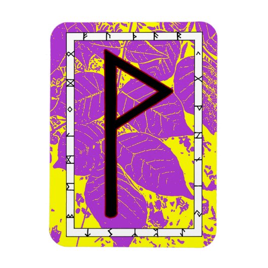 Wunjo Viking Rune Magnet - Joy! Magneet (Verticaal)