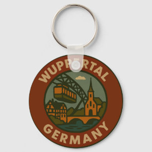 Wuppertal Duitsland Stad Kunst Sleutelhanger