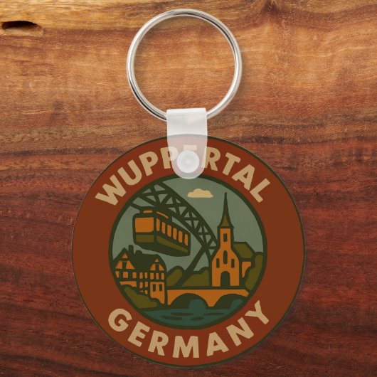 Wuppertal Germany City Art Sleutelhanger (Voorkant)