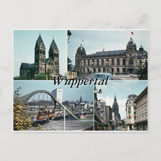 Wuppertal Photo Collage Briefkaart (Voorkant)