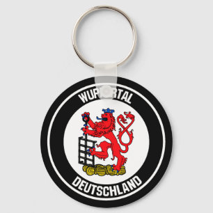 Wuppertal Round Emblem Sleutelhanger