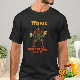 Wurst Behaviour Club voor Oktoberfest en Bigfoot T-shirt