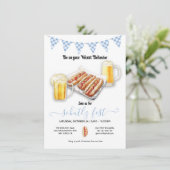 Wurst gedrag Oktoberfest Party Kaart (Staand voorkant)