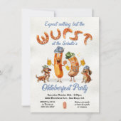 Wurst Oktoberfest Grappig feest Kaart (Voorkant)