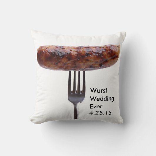 Wurst Wedding Pillow Kussen (Voorkant)