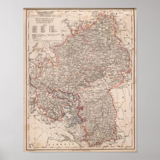 Wurtemberg, Duitsland Poster (Voorkant)