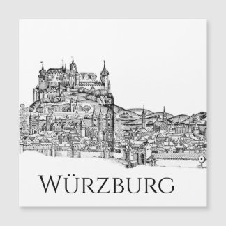 Würzburg Beieren Stadsgezicht Minimalistische Lijn