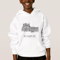 Würzburg Beieren Stadsgezicht Minimalistische Lijn