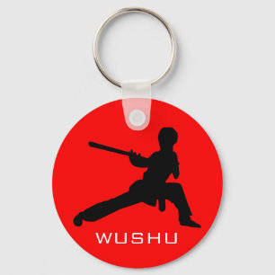 Wushu Personeel Sleutelhanger