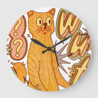 Wut? / Een oranje kat illustratie Grote Klok