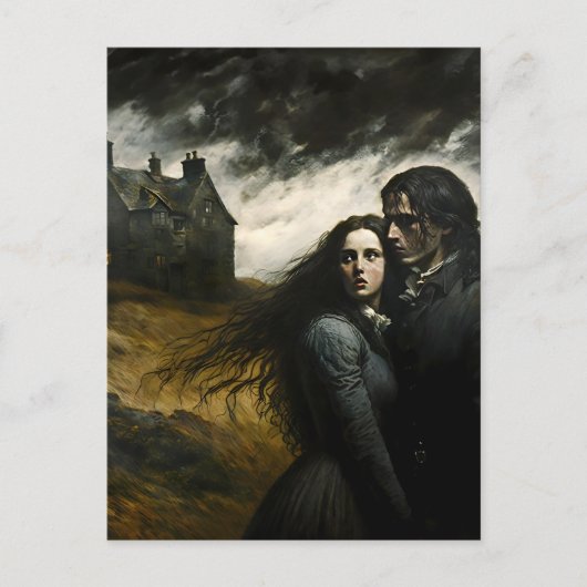Wuthering Heights, Emily Bronte Gotische Literatuu Briefkaart (Voorkant)