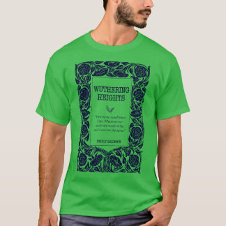 Wuthering Heights Heathcliff boekenachtige Bronte  T-shirt