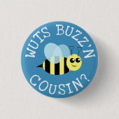 Wuts Buzz'n neef Ronde Button 3,2 Cm (Voorkant)