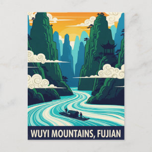 Wuyi Mountains Fujian China Briefkaart