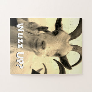 Wuzz up geitenpuzzel legpuzzel