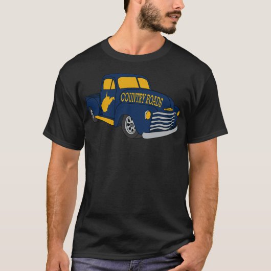 WV-auto's van West-Virginia T-shirt (Voorkant)