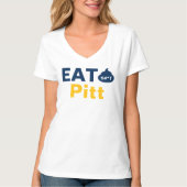 WV Dames V-hals Top Eat It Pitt  (Voorkant)