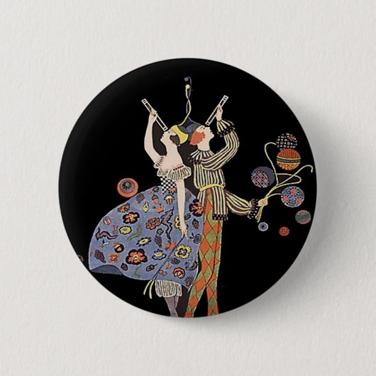 WW1 Art Deco Poster Ronde Button 5,7 Cm (Voorkant)