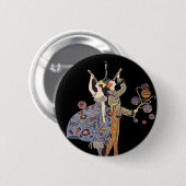 WW1 Art Deco Poster Ronde Button 5,7 Cm (Voorkant /achterkant)