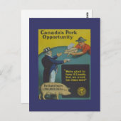 WW1 carte collectrice 1914 CANADA PROPAGANDA (Devant / Derrière)