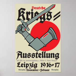 WW1 Duits poster Propaganda