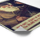 WW1-kerstman Poster (Hoek)