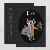 WW1  Kunst Deco Partij Gepersonaliseerd Kaart (Voorkant / Achterkant)