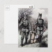 WW1 Pasen Briefkaart (Voorkant / Achterkant)