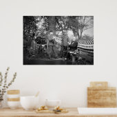 WW1 Patriottisch Knitting, jaren 1910 Poster (Keuken)