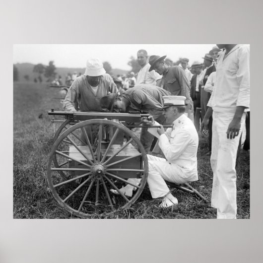 WW1 Pistool machine, 1917 Poster (Voorkant)