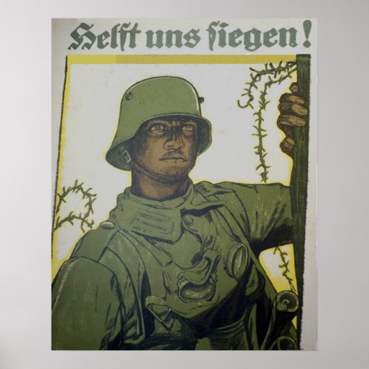 WW1 Propaganda Poster Helft uns Siegen! (Devant)