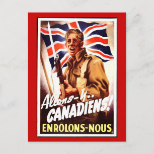 WW1-verzamelaarskaart 1914 CANADA PROPAGANDA Briefkaart