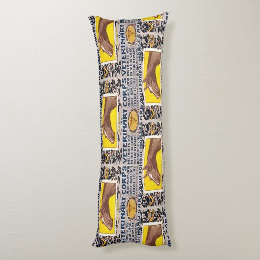 "WW1 Veterinary Corps" Lichaamskussen (Achterkant (Verticaal))