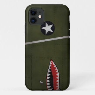 WW2アメリカ陸軍戦闘機迷彩（シャークマウス） iPhone 11 HOESJE