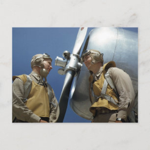 WW2 Aviators voor zeekorps Briefkaart