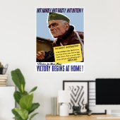 WW2 Bull Halsey Poster (Thuiskantoor)