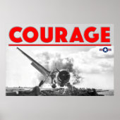 WW2 COURAGE - F6F-3 Hellcat Poster (Voorkant)