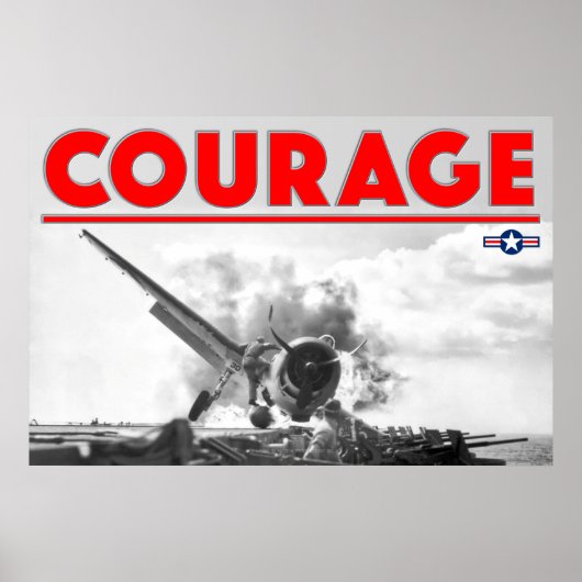 WW2 COURAGE - F6F-3 Hellcat Poster (Voorkant)