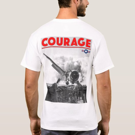 WW2 COURAGE - F6F-3 Hellcat T-shirt (Achterkant)