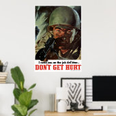 WW2 — Haal geen Hurt Poster (Thuiskantoor)
