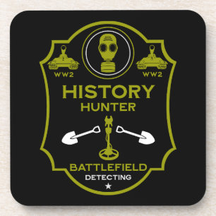 WW2 Loopgraven Battlefield Metaaldetectorist Bier Onderzetter
