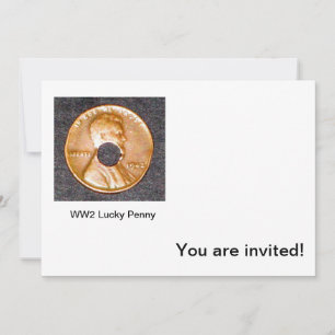 WW2 Lucky Penny Uitnodiging